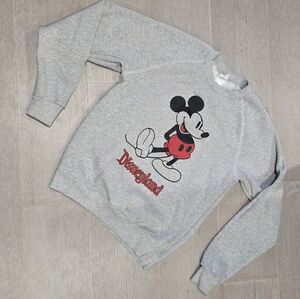 Disneyland Mickey Mouse Sweatshirt | Grey | Small